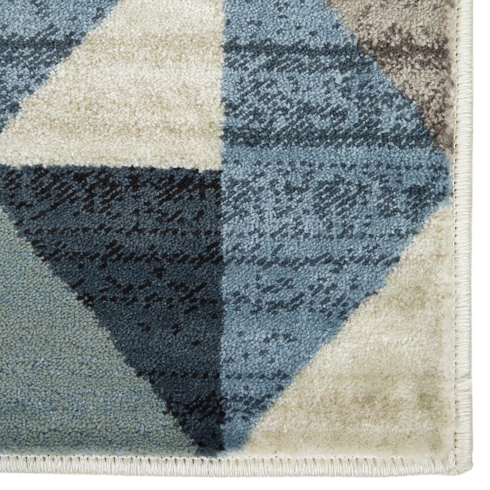 Kas Oriental Rugs Heritage Scope 2&#39;2&quot; x 7&#39;11&quot; Blue and Grey Runner, , large