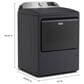 Maytag 5.2 Cu. Ft. Smart Top Load Washer and 7.4 Cu. Ft. Smart Electric Top Load Dryer Laundry Pair in Midnight Steel, , large