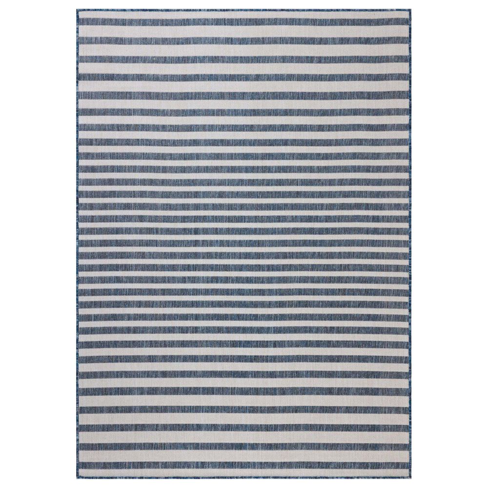 Loloi Easton Denim and Ivory 2&#39;3&quot; x 3&#39;9&quot; Indoor/Outdoor Area Rug, , large
