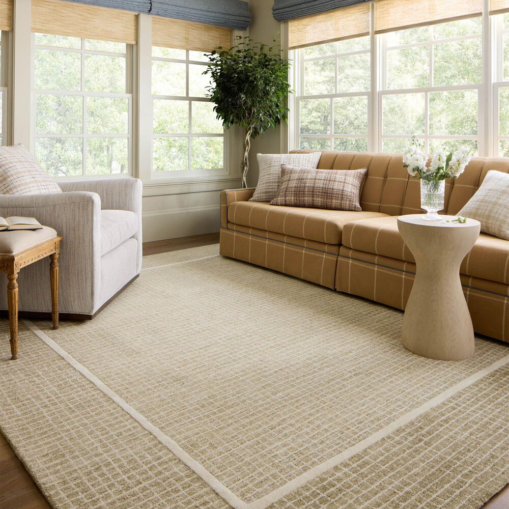 Chris Loves Julia x Loloi Briggs 5&#39; x 7&#39;6&quot; Wheat and Ivory Area Rug, , large