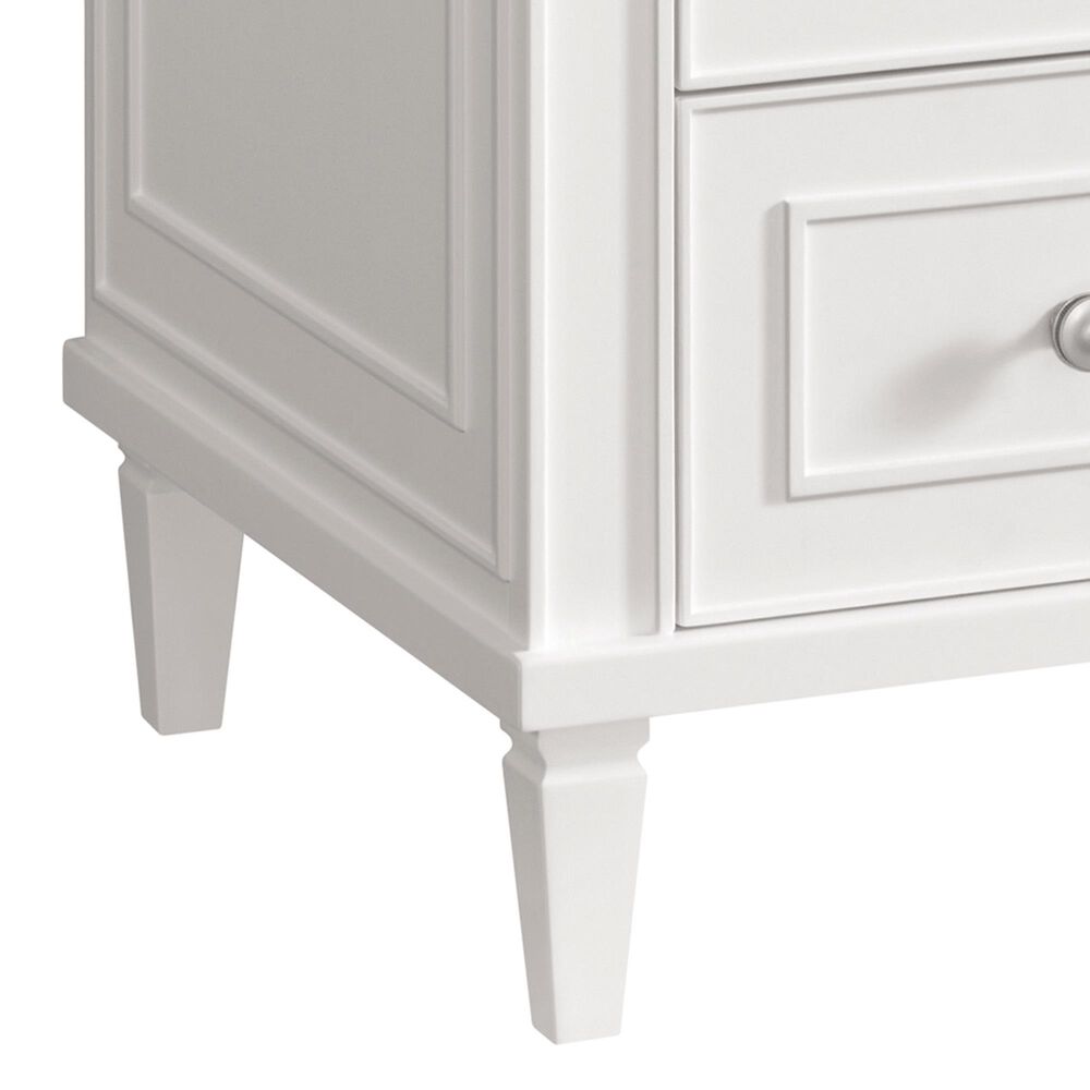 James Martin Vanities Lorelai 36&quot; Single Vanity in Bright White with 3 cm Eternal Jasmine Pearl Quartz Top, , large