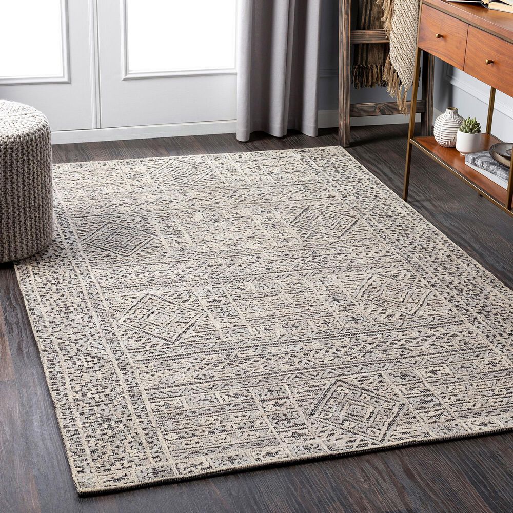 Surya Oakland 10&#39; x 14&#39; Black, Gray and Taupe Area Rug, , large