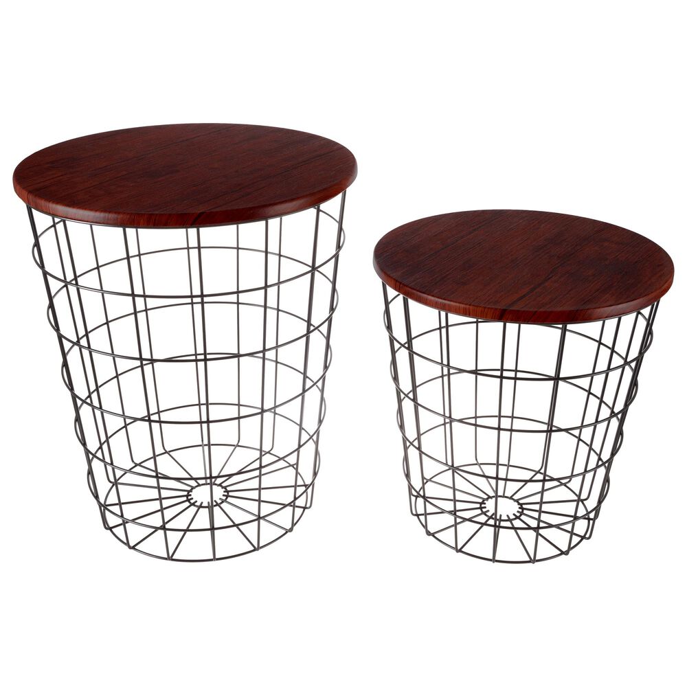 Timberlake Hastings Home Nesting Tables in Cherry Woodgrain, , large