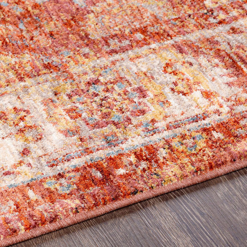 Surya Mirabel  MBE-2318 7&#39;10&quot; x 10&#39;3&quot; Burnt Orange, Rust, Teal, Olive, Gray and Beige Area Rug, , large