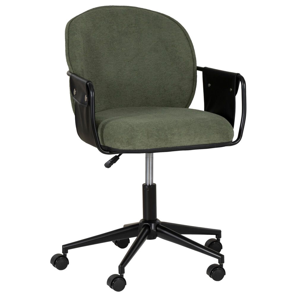 Linon Home Decor Karri Office Chair in Olive Green, , large