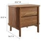 Modway Cadence 2 Drawer Nightstand in Walnut, , large