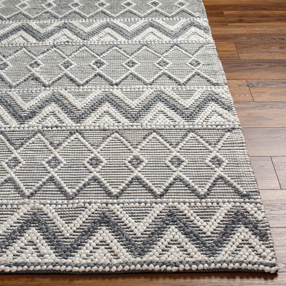 Surya Daffodil 2&#39;6&quot; x 8&#39; Light Grey Runner, , large