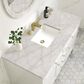 James Martin Vanities Chicago 48" Single Bathroom Vanity in Glossy White with 3 cm Victorian Silver Quartz Top and Rectangular Sink, , large