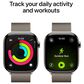 Apple Watch Series 11 (GPS+Cellular) 46mm Titanium Case with Milanese Loop - S/M in Natural and 2-Year AppleCare+, , large