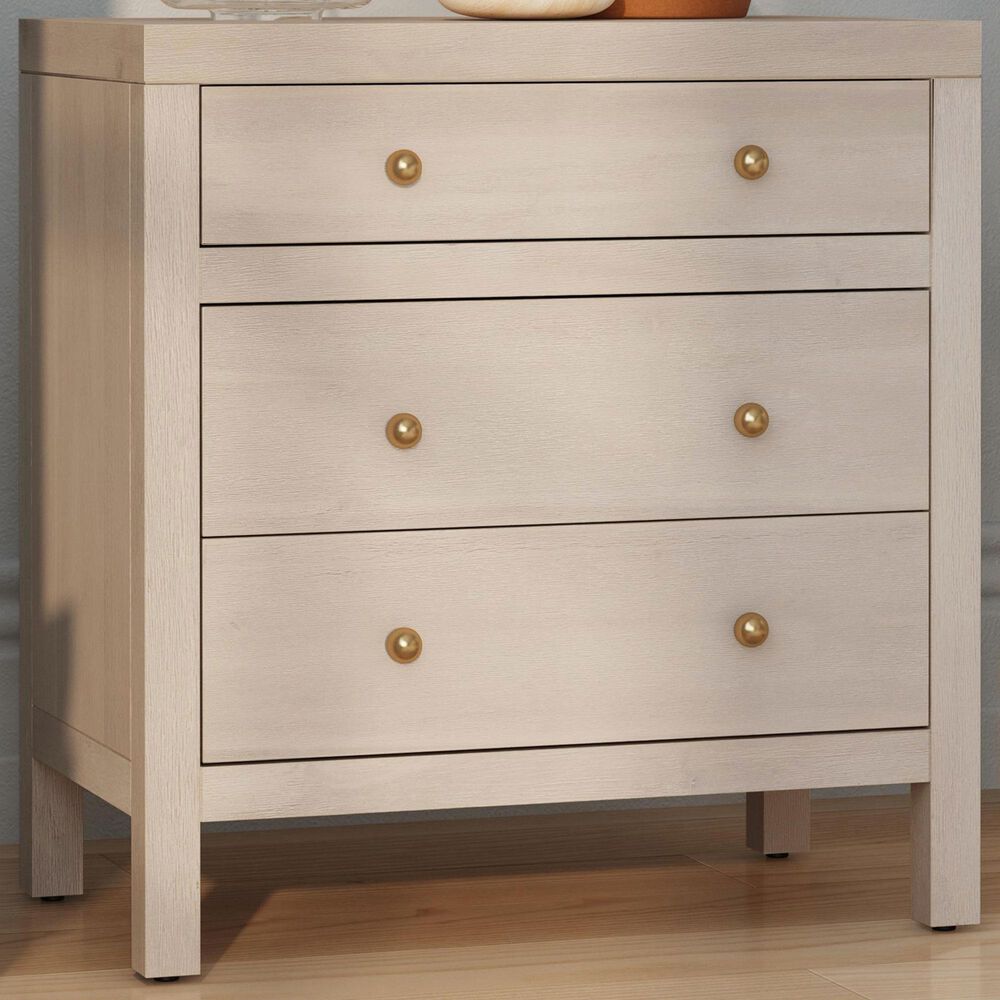 Butler Specialty Company Nora 3 Drawer Nightstand in Antique Taupe, , large