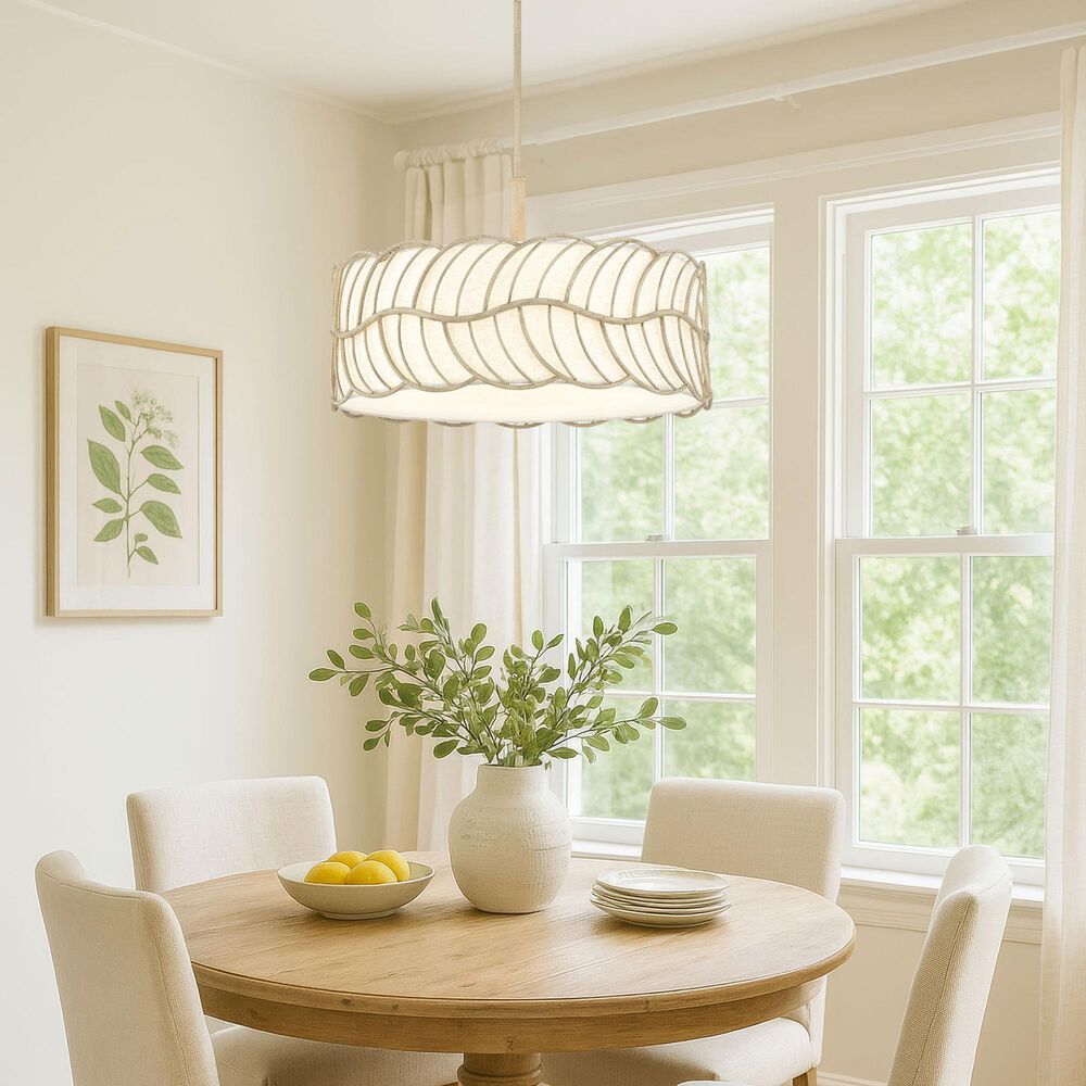 Golden Lighting Simbolo 5-Light Pendant in Almond, , large