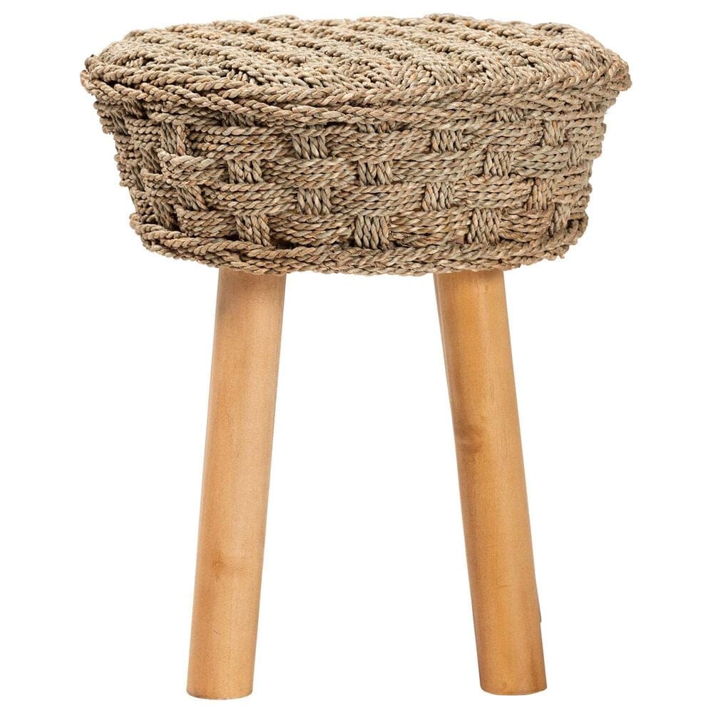 Baxton Studio Denver Stool in Light Brown, , large