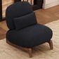 Morden Fort Cloud Boucle Armless Chair in Black (Set of 2), , large