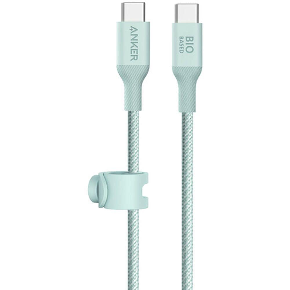 Anker 6 Ft. USB-C to USB-C Nylon-Braided Heavy Duty Cable in Green, , large