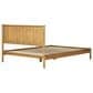 Walker Edison Paris Queen Platform Bed with Reeded Headboard in Blonde, , large