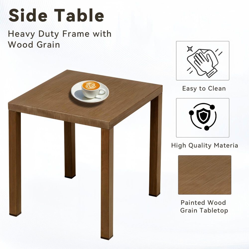 Sunwell Garden 6-Piece Patio Chat Set with Side Table in Navy, , large