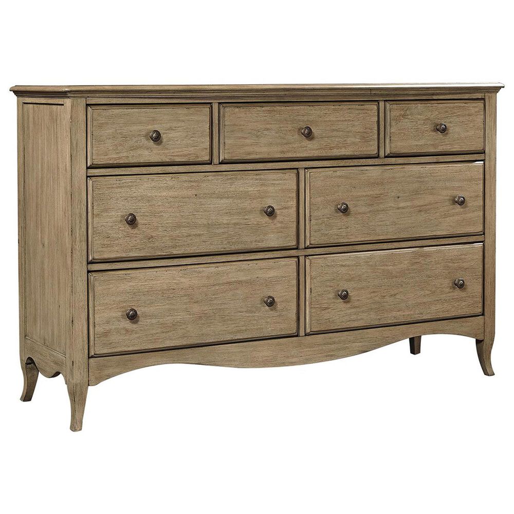Riva Ridge Provence 7-Drawer Dresser and Mirror in Patine, , large