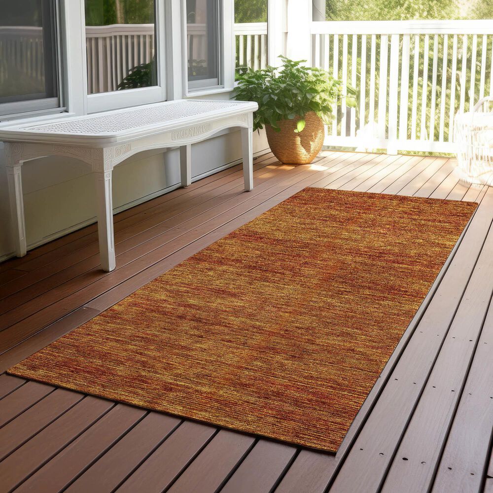 Dalyn Rug Company Soft Essentials Solid Terracotta 2'3" x 7'6" Indoor/Outdoor Runner, , large