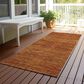Dalyn Rug Company Soft Essentials Solid Terracotta 2"3" x 7"6" Indoor/Outdoor Runner, , large
