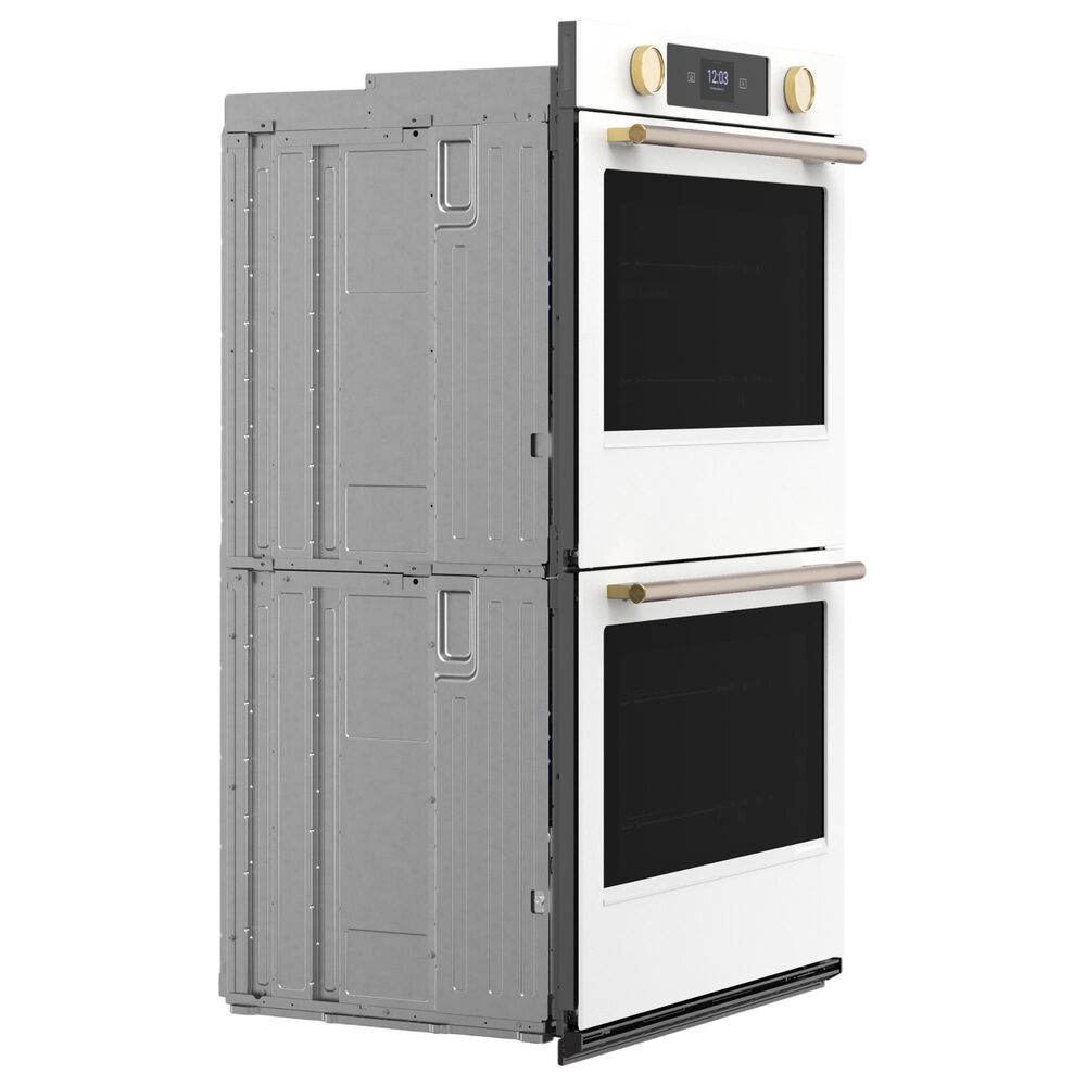 KitchenAid 30" Smart Double Wall Oven with Assisted Cook Cycles in Porcelain White, , large
