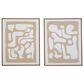 Ashley Waldett 24" x 30" Wall Art in Beige and White (Set of 2), , large