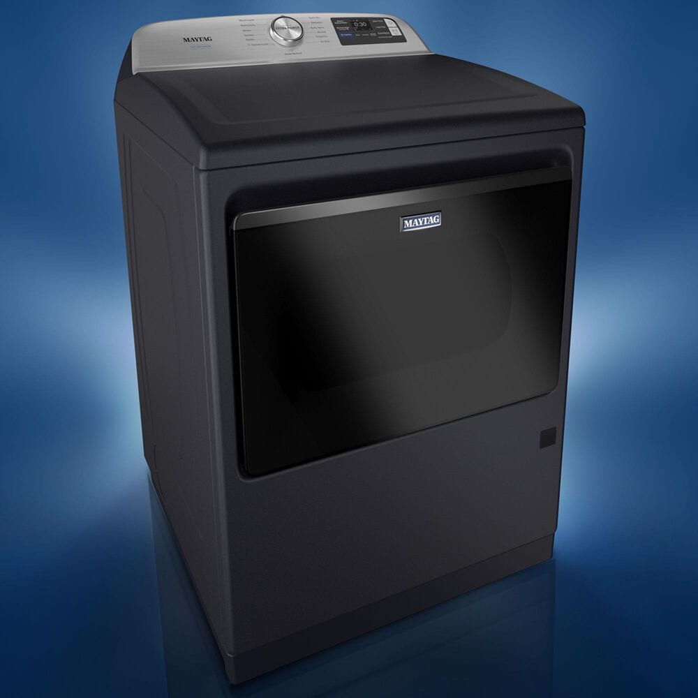 Maytag 7.4 Cu. Ft. Smart Front Load Dryer with Pet Pro Option in Midnight Steel, , large