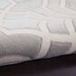 Nourison Joli 5"3" x 7"3" Grey and White Area Rug, , large