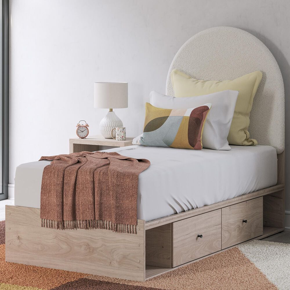 Ashley Arloster Twin  Platform Bed in Tan, , large