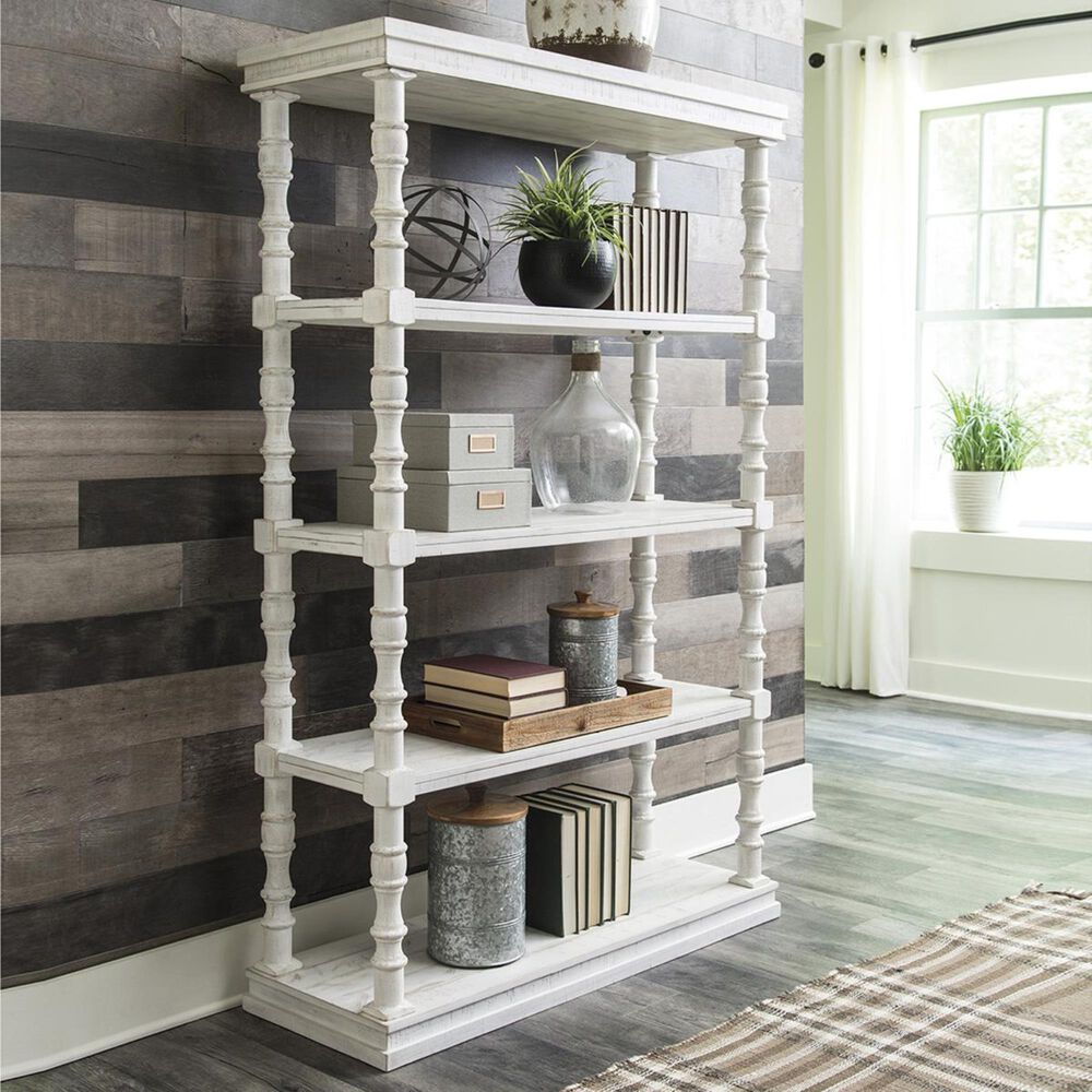 Signature Design by Ashley Dannerville Large Bookcase in Antique White, , large