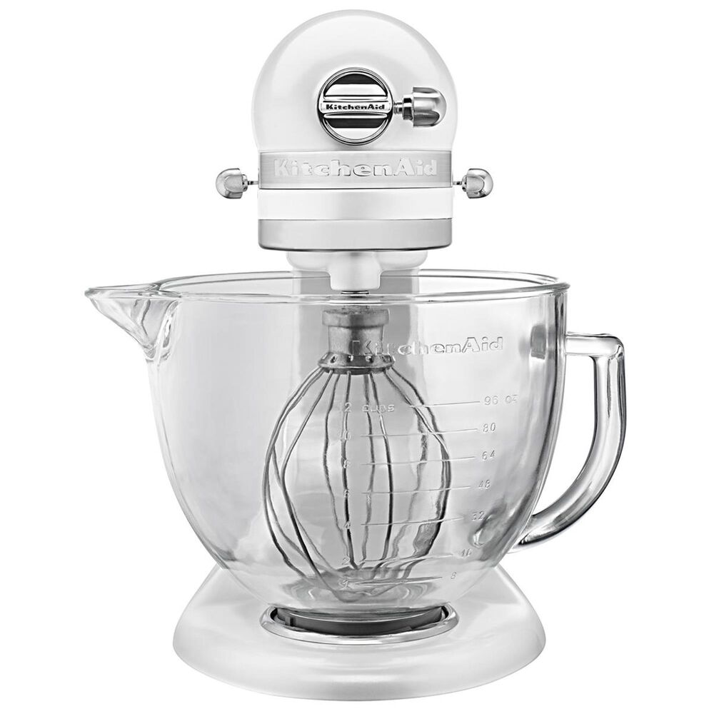 KitchenAid Artisan Design 5 Quart Stand Mixer with Glass Bowl in
