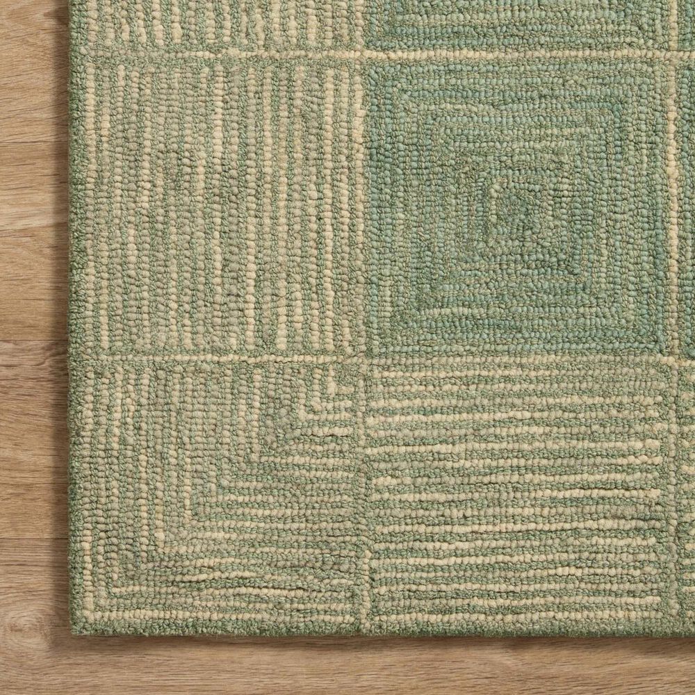 Chris Loves Julia x Loloi Francis 2&#39;6&quot; x 7&#39;6&quot; Green and Natural Runner, , large