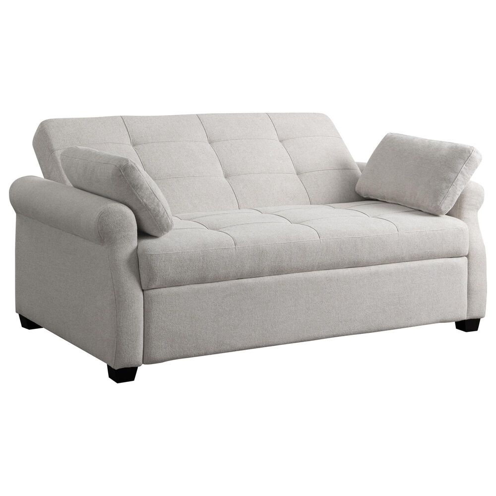 Lifestyle Solutions Hampton Queen Convertible Sofa in Oatmeal, , large