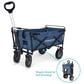 Wonderfold Utility Folding Wagon with Stand in Blue, , large