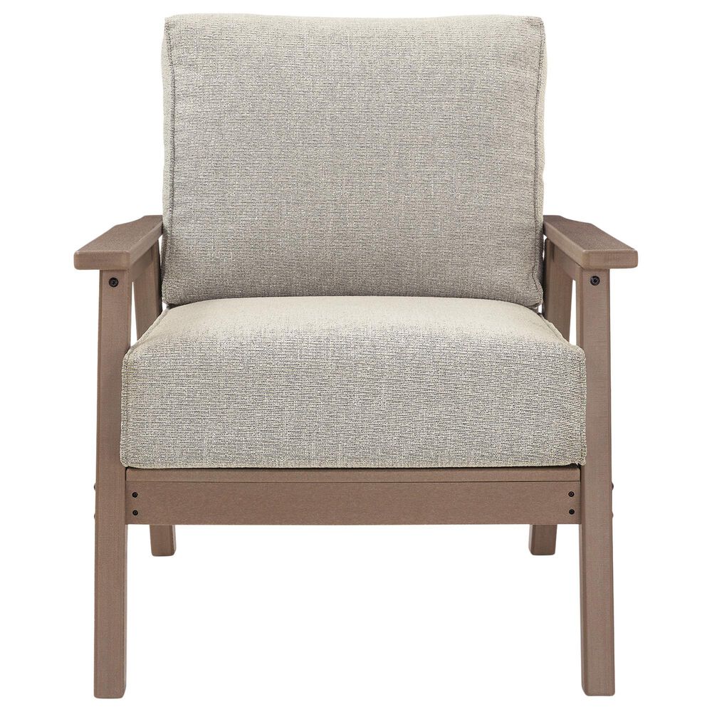 Ashley Grover Beach Outdoor Lounge Chair with Cushion in Driftwood, , large
