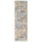 Nourison Rush 2"3" x 10" Blue and Beige Runner, , large