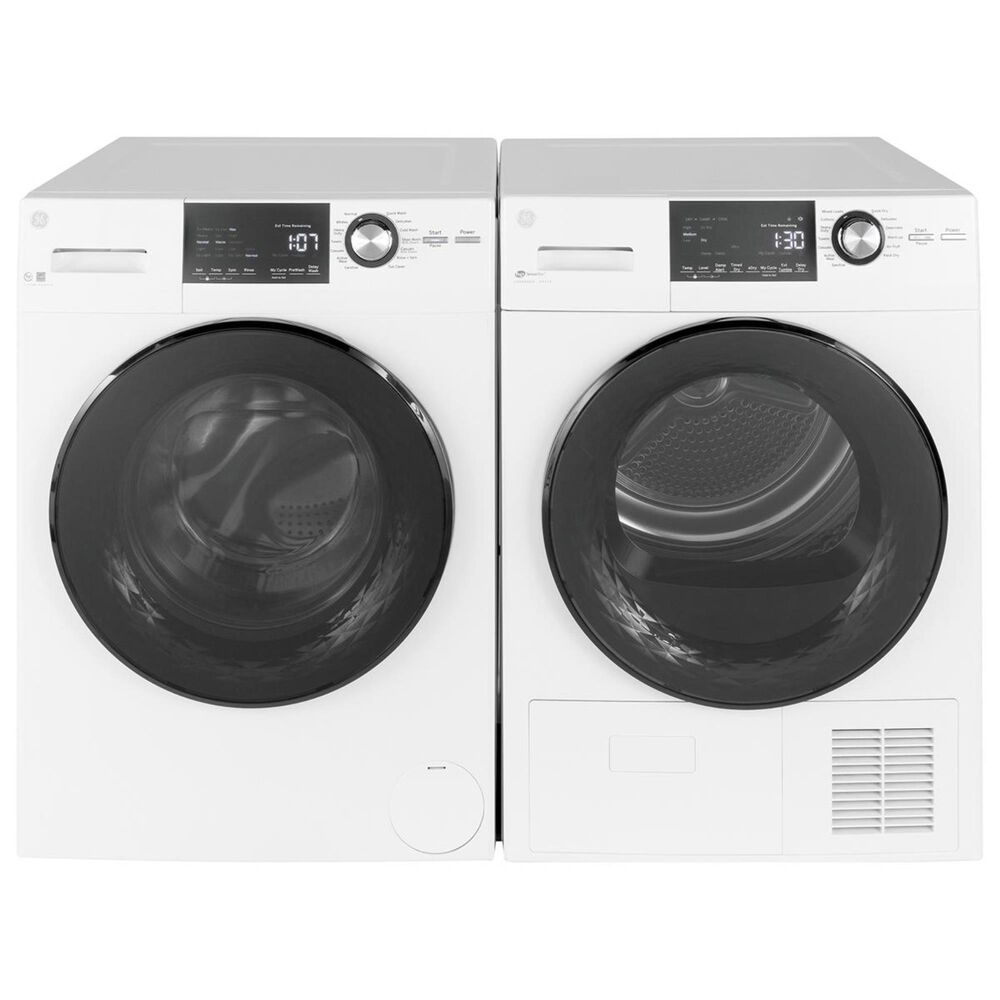 GE Appliances 24" Ventless Condenser Electric Dryer in White, , large