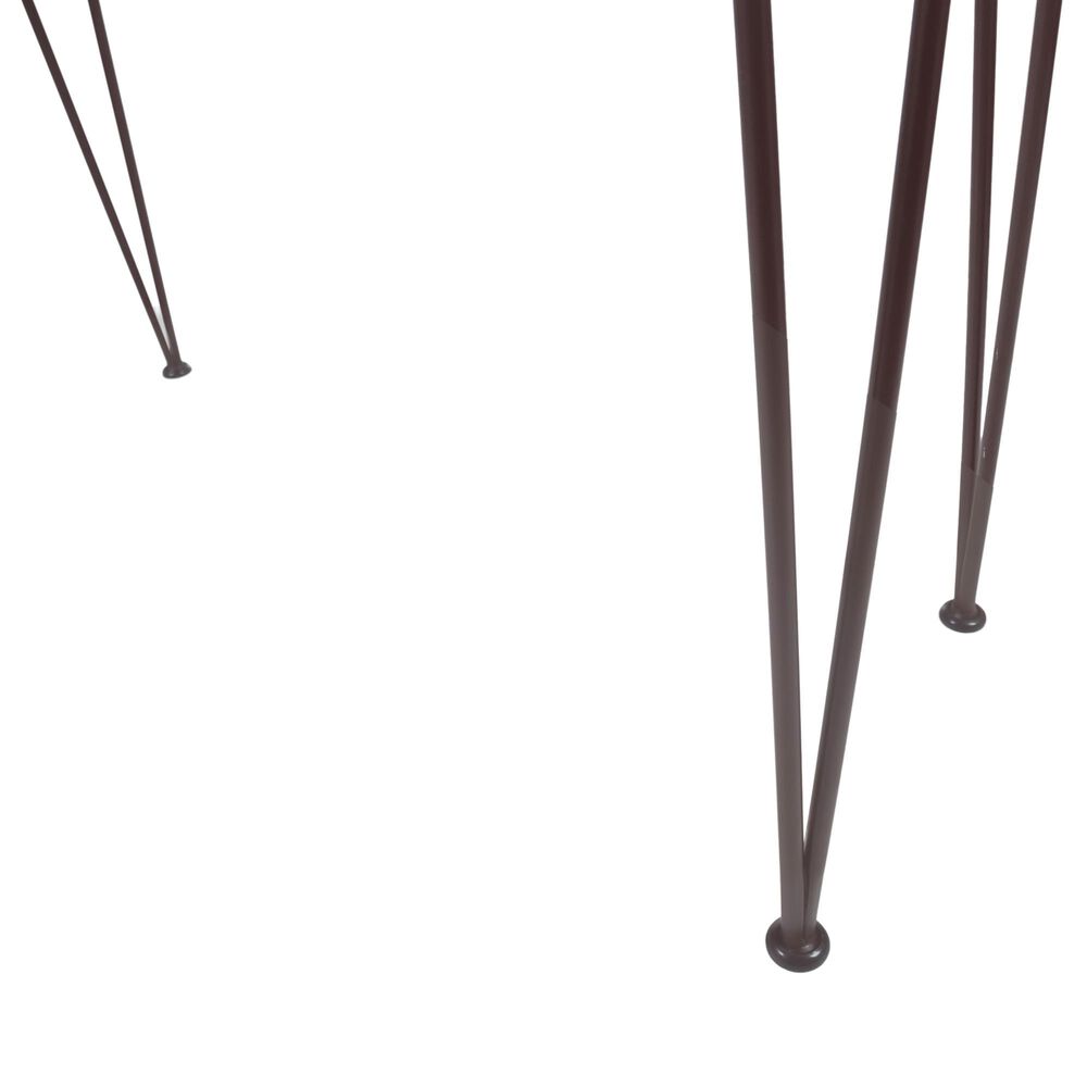 Hearth and Haven Denali Patio Bar Table in Brown and Black, , large