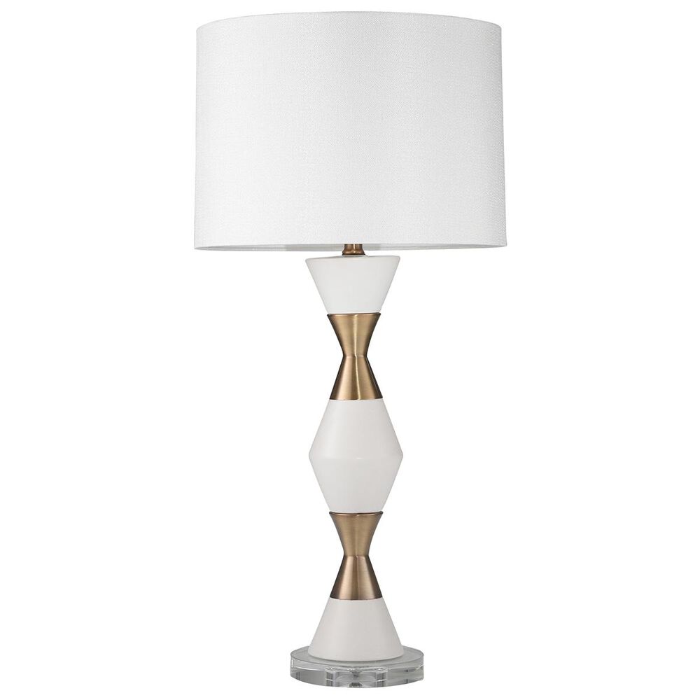 Sagebrook Home 31" Table Lamp in White and Gold, , large