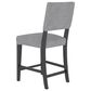 Declan Dining Fixed Stool in Midnight Black Washed, , large