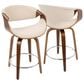 Lumisource Curvo Counter Stool in Cream (Set of 2), , large