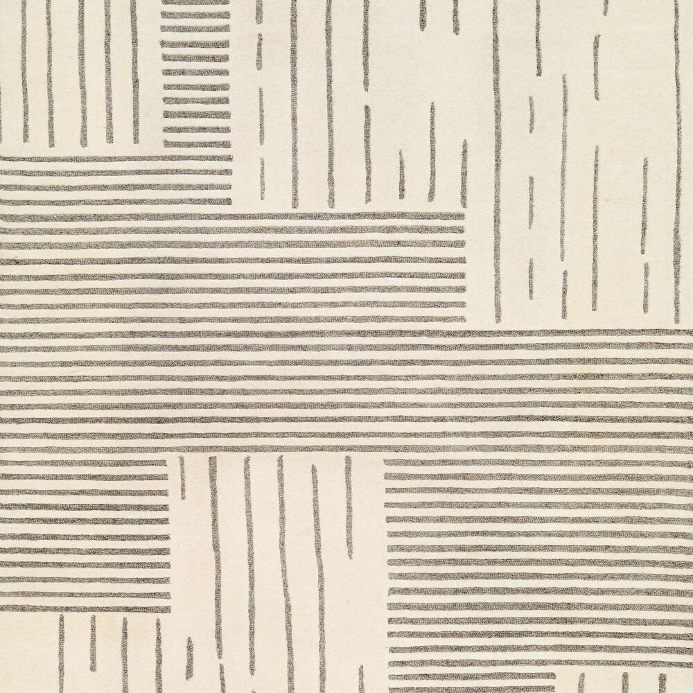 Surya Brook BKO2311 2&#39; x 3&#39; Charcoal and Beige Area Rug, , large
