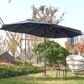 Hearth and Haven 14.8" Double Sided Outdoor Umbrella without Base in Navy Blue, , large