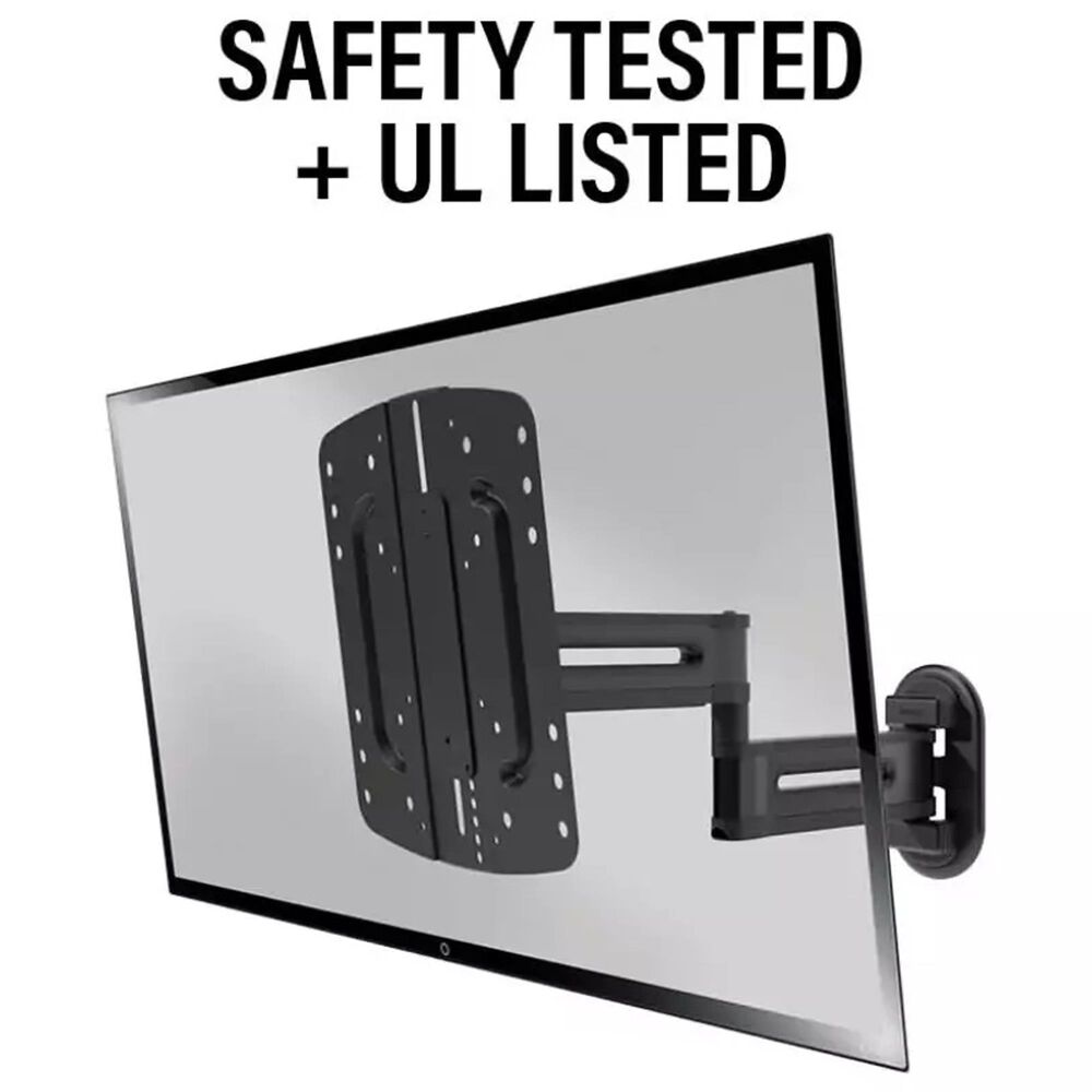 Sanus Advanced Full-Motion 4D and Shift Wall Mount for 19" - 43" TVs in Black, , large