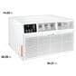Whirlpool 14000 BTU Electronic Through the Wall Air Conditioner in White, , large