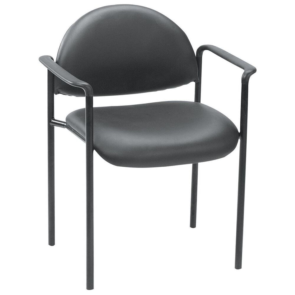 Regal Co. Boss Stacking Chair with Arm in Black, , large