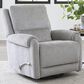 Simeon Collection Gentry Manual Swivel Glider Recliner in Shadowplay, , large