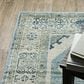Oriental Weavers Branson 3"3" x 5" Blue and Beige Area Rug, , large