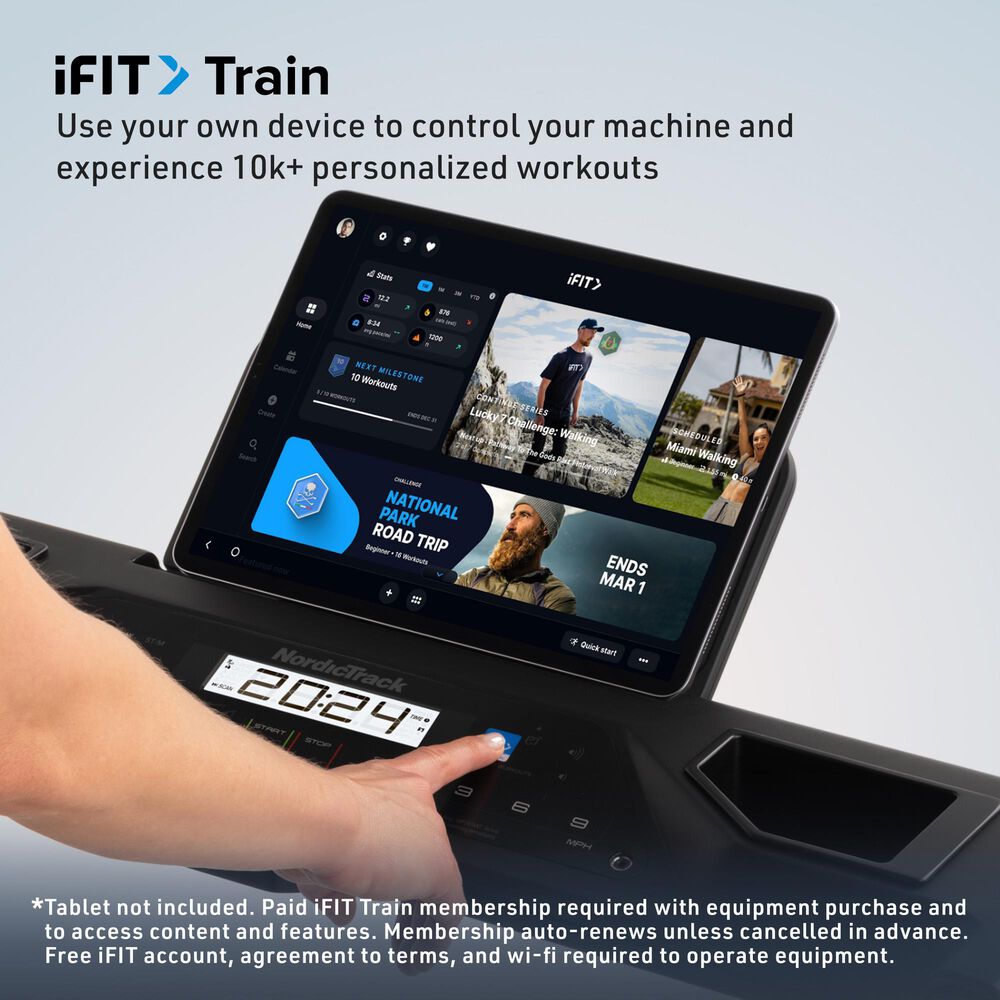 NordicTrack T Series 5 Treadmill with iFIT, , large
