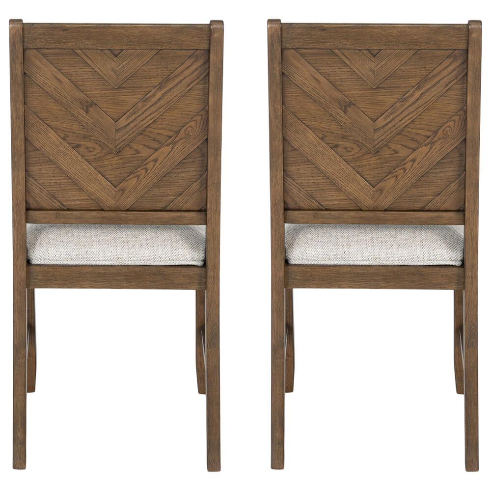 Furniture of America Virex Upholstered Side Chair in Dark Walnut (Set of 2), , large