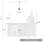 Golden Lighting Duncan Small Pendant with Rod in Matte Black, , large